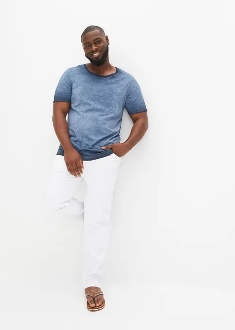 Tričko v sepran&eacute;m vzhledu, z čist&eacute; organick&eacute; bavlny, bonprix