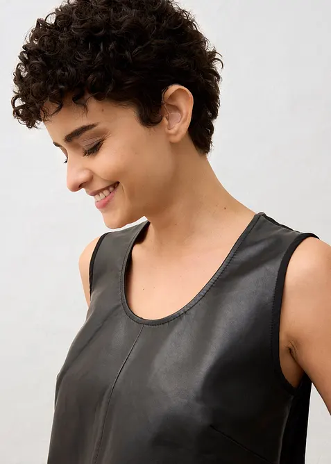 T&iacute;lko s předn&iacute; stranou z napa jehnětiny, bonprix