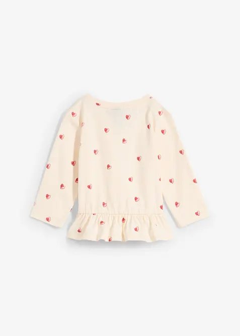 Triko s dlouh&yacute;m ruk&aacute;vem, z čist&eacute; organick&eacute; bavlny, bonprix