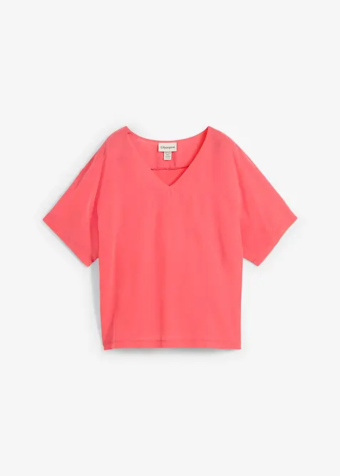 Triko  s pod&iacute;lem hedv&aacute;b&iacute; a tkanou vsadkou, bonprix