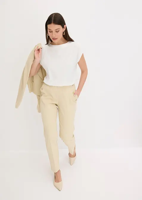 Triko se saténovým sedlem, bonprix