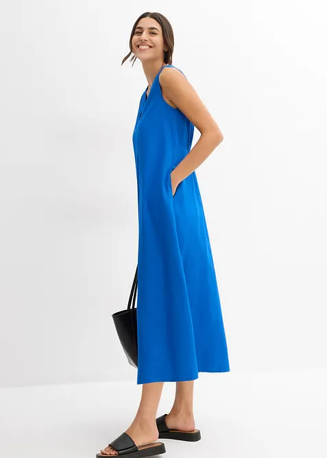 Šaty na ramínka, ze splývavé viskózy, bonprix