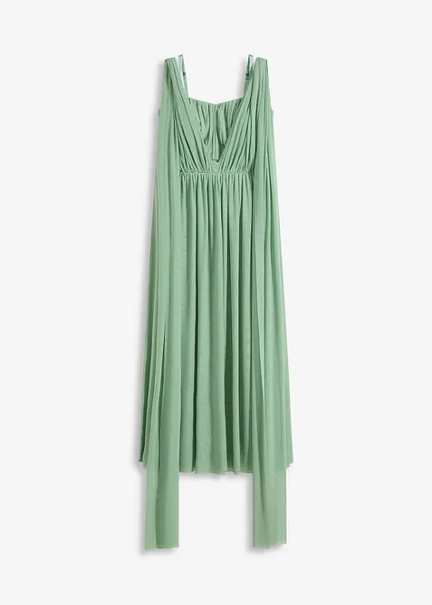 Večerní šaty ze síťoviny, s více možnostmi nošení, bonprix