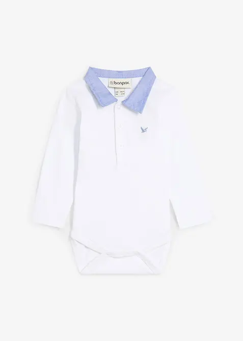 Body s košilovým límcem, z čisté bio bavlny, bonprix