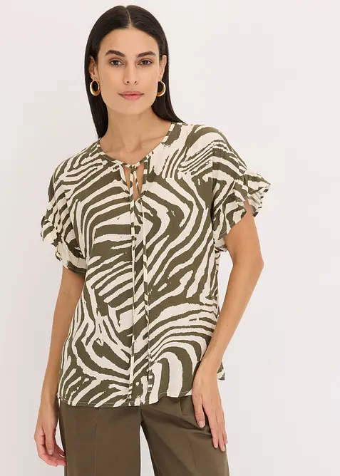 Volnější tunika z viskózy, bonprix