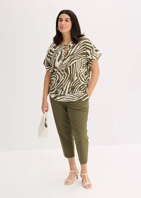 Volnější tunika z viskózy, bonprix