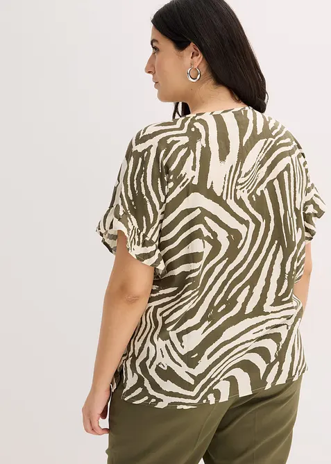 Volnější tunika z viskózy, bonprix