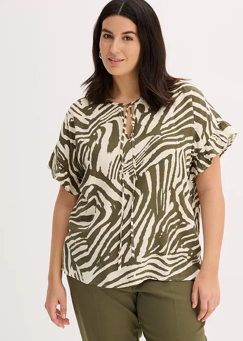 Volnější tunika z viskózy, bonprix