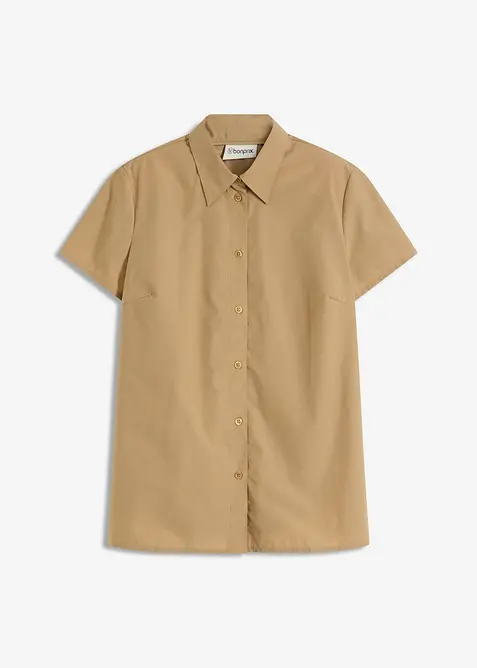 Halenka s krátkým rukávem, z popelínu, bonprix