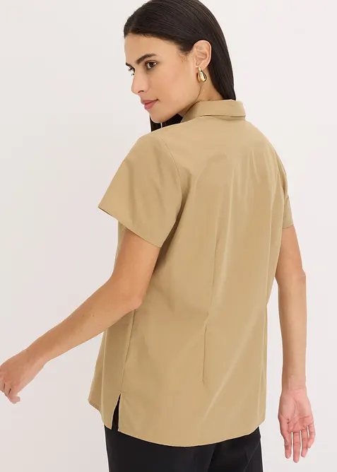 Halenka s krátkým rukávem, z popelínu, bonprix