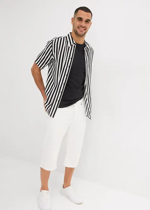 Lehké dlouhé džínové bermudy se strečem, Regular Fit, bonprix