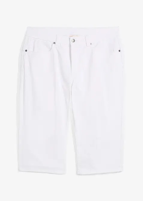 Lehké dlouhé džínové bermudy se strečem, Regular Fit, bonprix