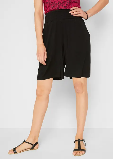 Žerzejov&eacute; bermudy z visk&oacute;zov&eacute; směsi, bonprix