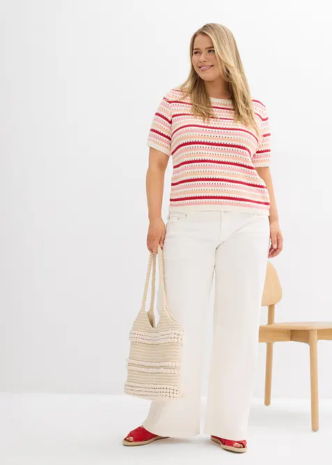 Džíny Wide Leg, Low Waist, bonprix