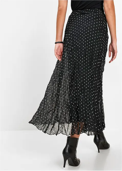 Šifónová sukně se zmačkanou úpravou, bonprix