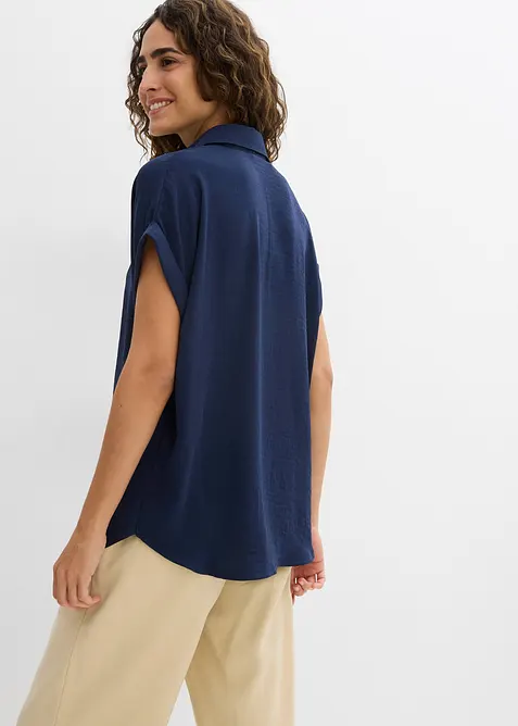 Halenka s recyklovaným polyesterem, krátký rukáv, bonprix