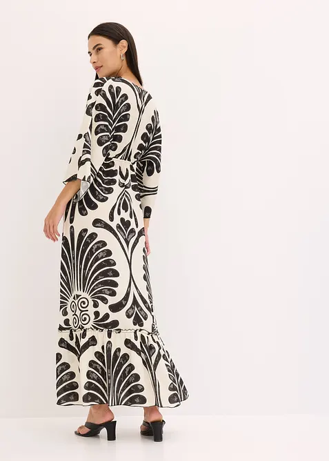 Maxi &scaron;aty ze spl&yacute;vav&eacute; visk&oacute;zy, bonprix