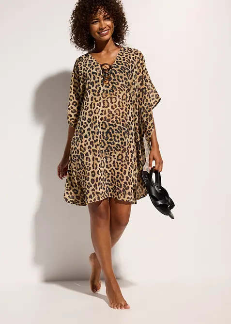 Šifonová plážová tunika, bonprix