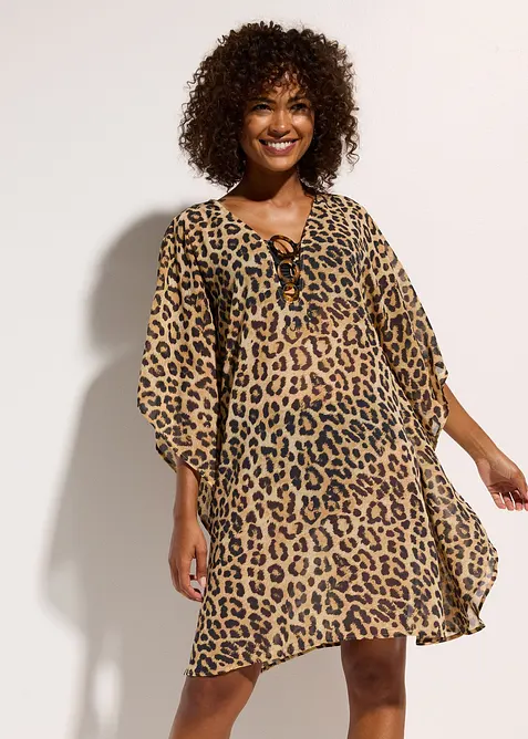 Šifonová plážová tunika, bonprix