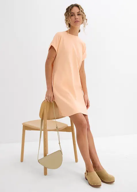 Minišaty s kapsami, z pevného interlocku, bonprix