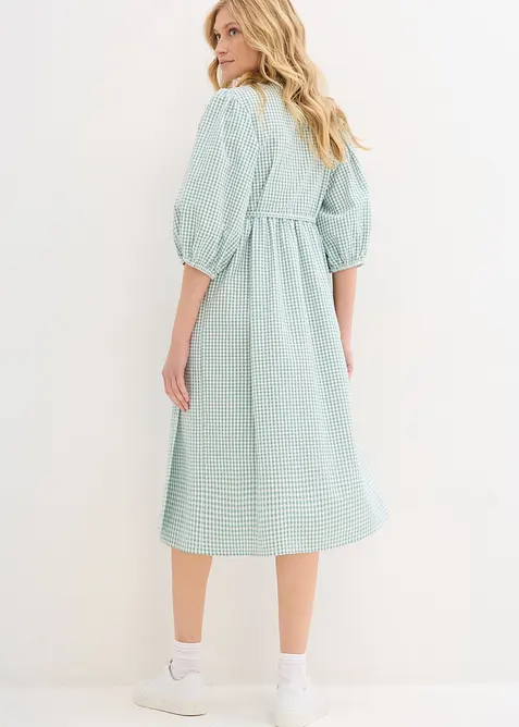 Zavinovací šaty ze strukturovaného materiálu, bonprix