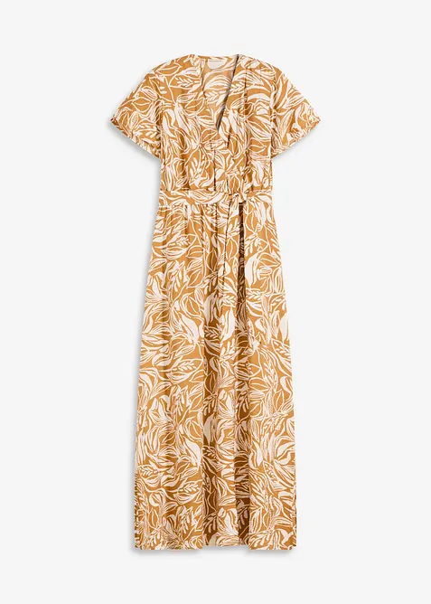 Dlouhé šaty z viskózové směsi s potiskem, bonprix