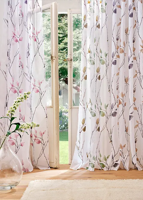 Záclona s recyklovaným polyesterem (1 ks), bonprix