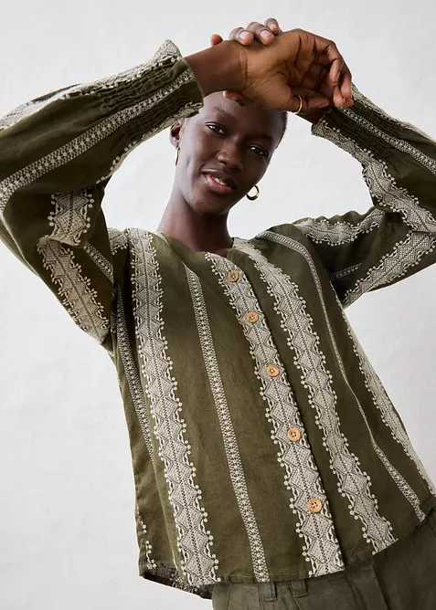 Halenka z čistého lnu, bonprix