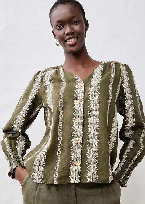 Halenka z čistého lnu, bonprix