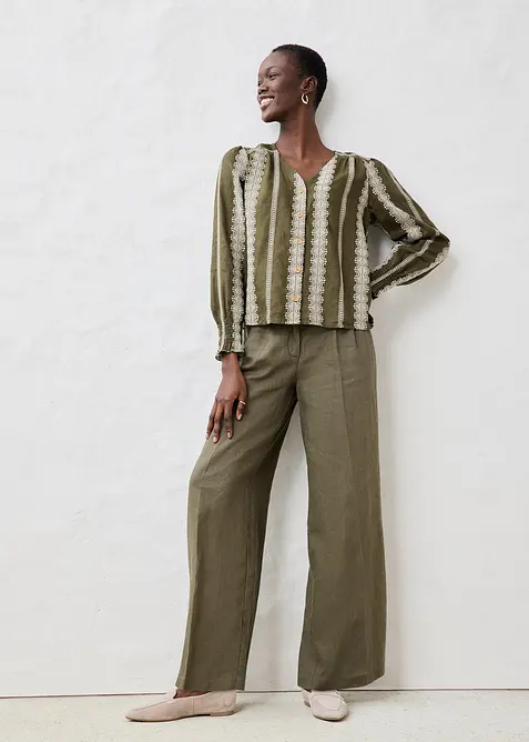 Halenka z čistého lnu, bonprix