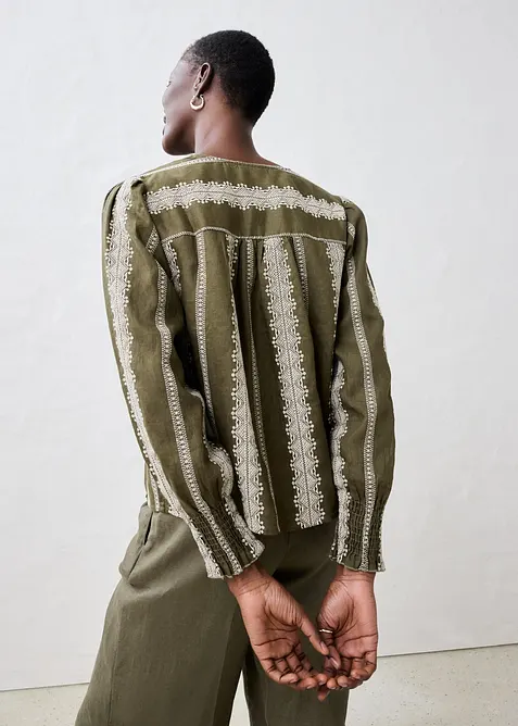 Halenka z čistého lnu, bonprix