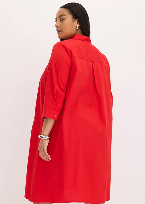 Košilové šaty s bavlnou, bonprix