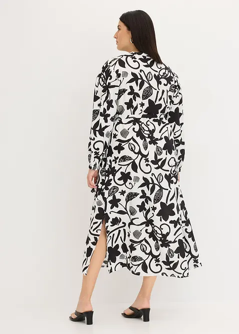 Kaftanov&eacute; &scaron;aty ze spl&yacute;vav&eacute; visk&oacute;zy, bonprix