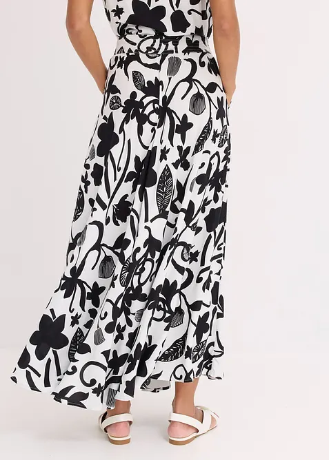 Dlouhá sukně ze splývavé viskózy, bonprix