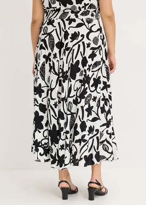 Dlouhá sukně ze splývavé viskózy, bonprix