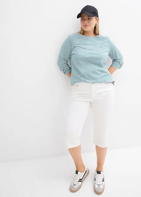 Capri kalhoty s pohodln&yacute;m pasem, bonprix