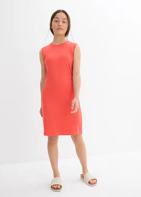 Přiléhavé žerzejové šaty z čisté organické bavlny, bonprix