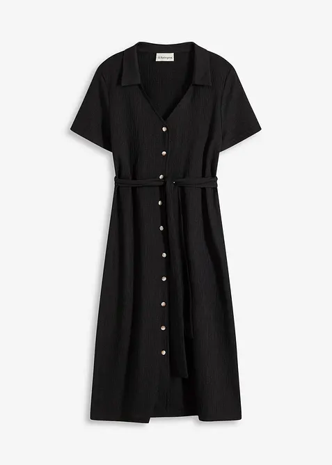 Žerzejové šaty ze vzdušného krepu, bonprix