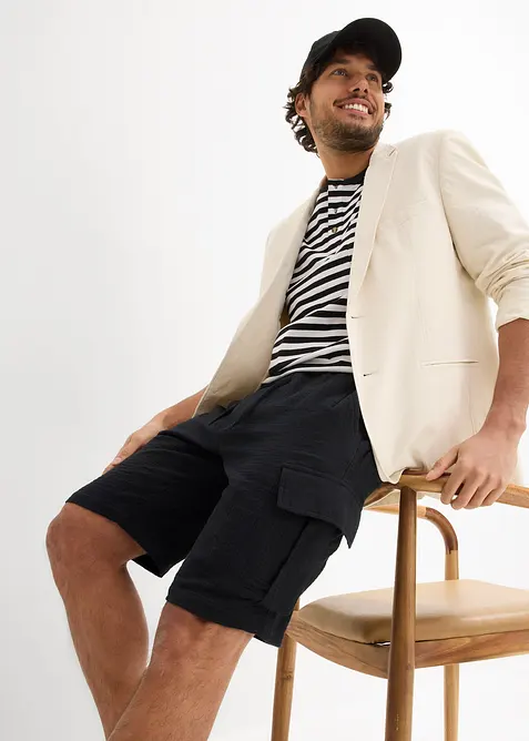 Bermudy ze vzdušného mušelínu, Regular Fit, bonprix