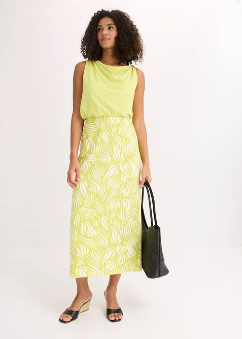 Žerzejová sukně z bavlny s obsahem streče, bonprix