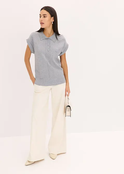 Polo svetr s bavlnou, bonprix