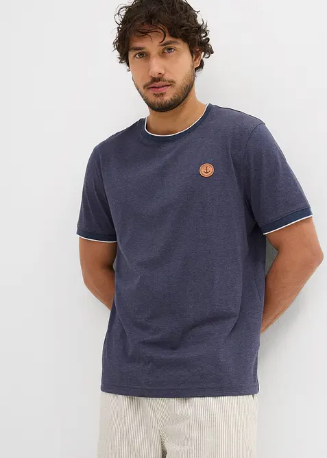 Tričko s dvouvrstvým vzhledem a s detaily, bonprix