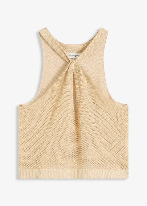 Pletený top se třpytem, bonprix