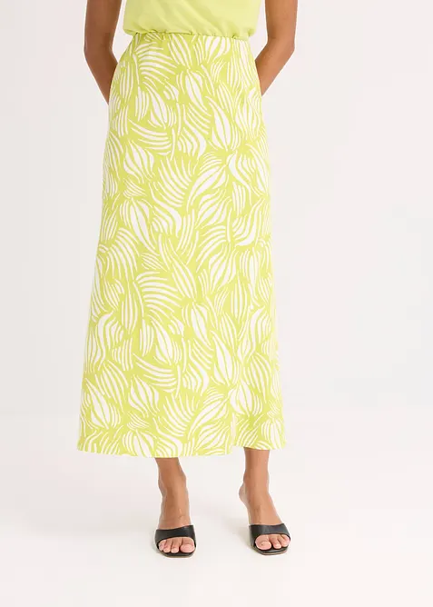 Žerzejová sukně z bavlny s obsahem streče, bonprix