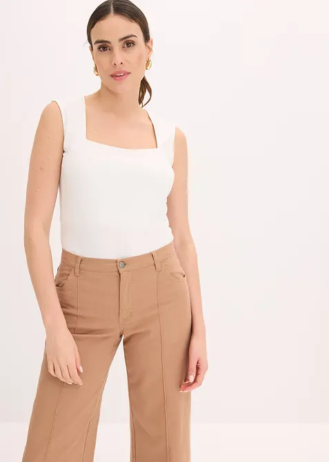 Top s hranatým výstřihem, bonprix