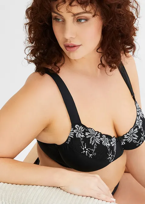 Podprsenka s kosticemi a polstrovanými ramínky (2 ks v balení), bonprix