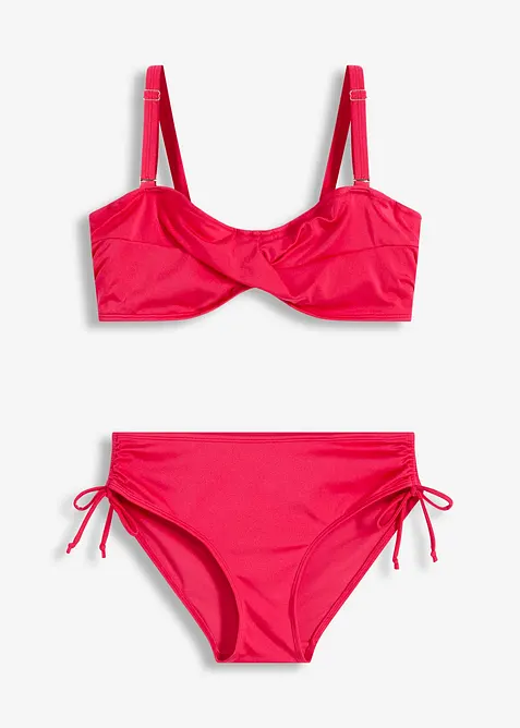 Balkonetové bikiny z lesklého materiálu (2dílná souprava), bonprix