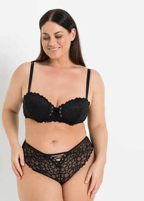 Balkonetov&aacute; podprsenka z jemn&eacute; krajky, bonprix