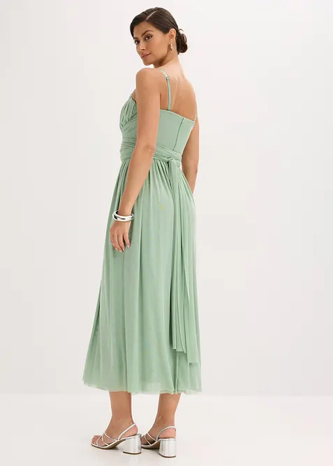 Večerní šaty ze síťoviny, s více možnostmi nošení, bonprix