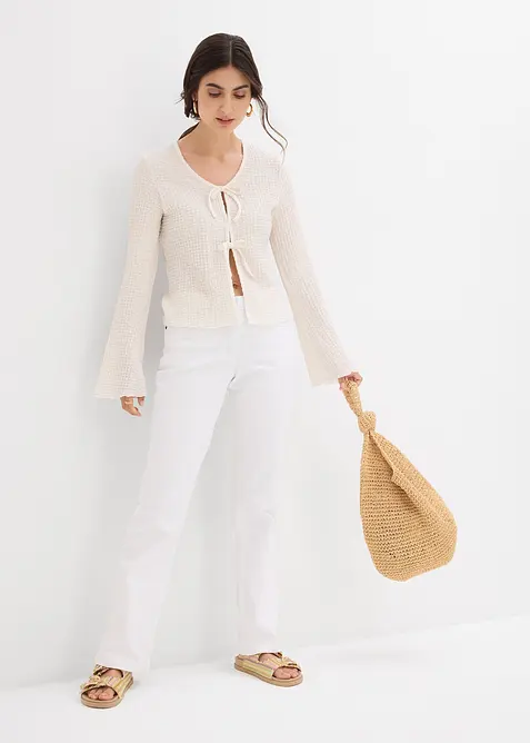 Straight džíny Mid Waist, strečové, bonprix